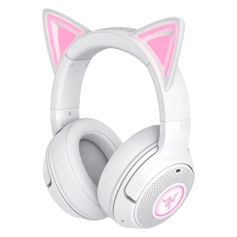 Headset Gamer Razer Kraken Kitty V2 RZ04-04860600-R3U1 RGB Wireless - Blanco